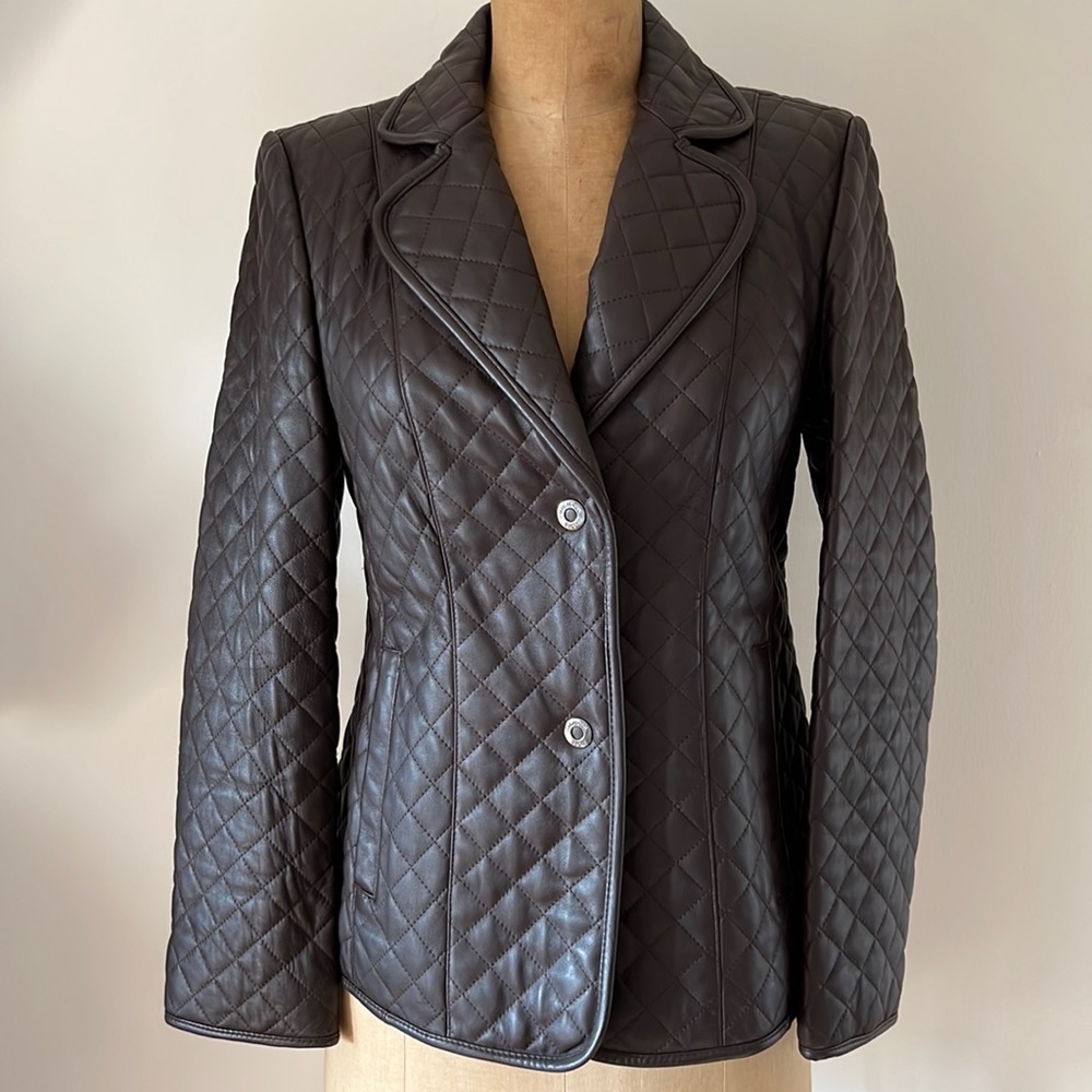 Michael Kors Quilted Leather Jacket
